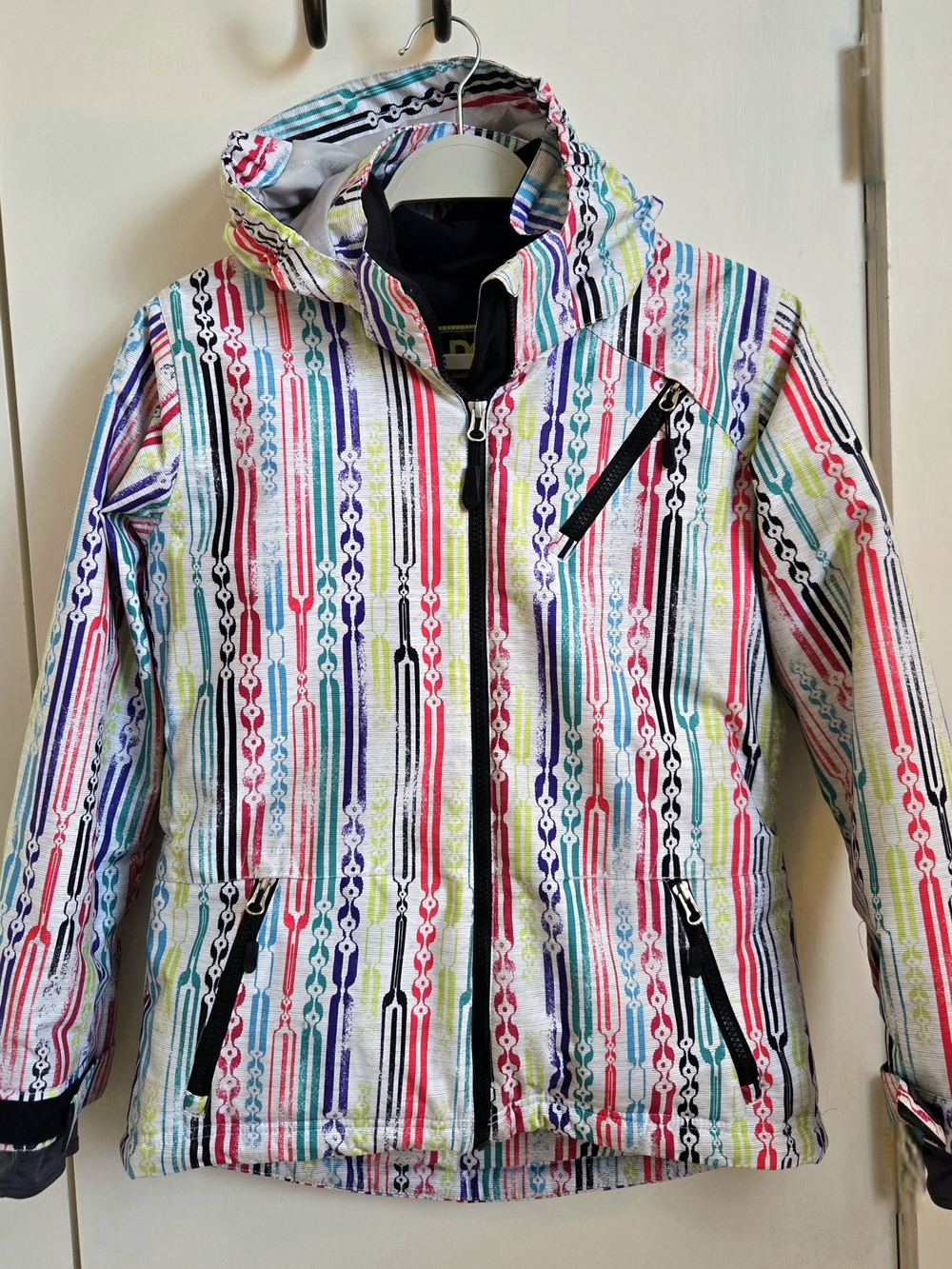 Boulder Gear Girls Colorful Striped Insulated Ski Jacket